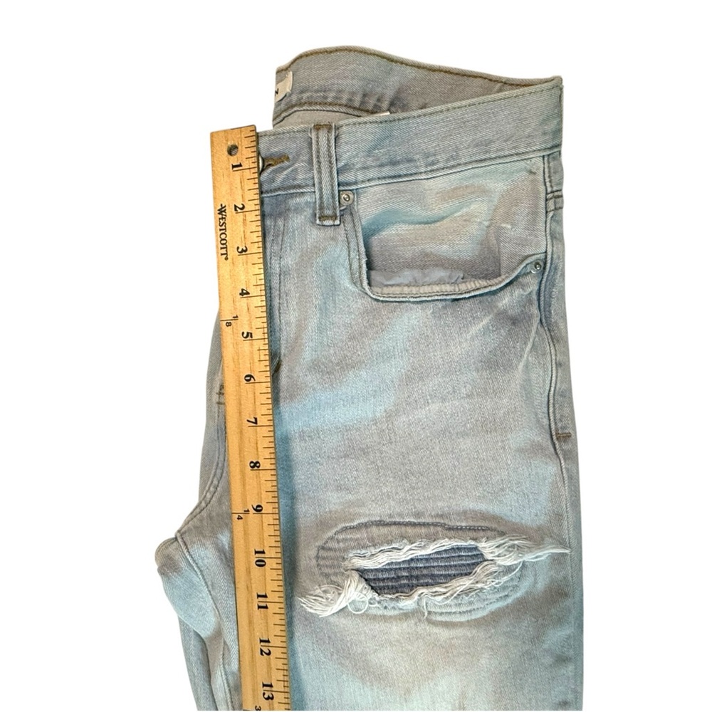 PACSUN Light Blue Stacked Skinny Distressed Men's Jeans - Picture 5 of 7